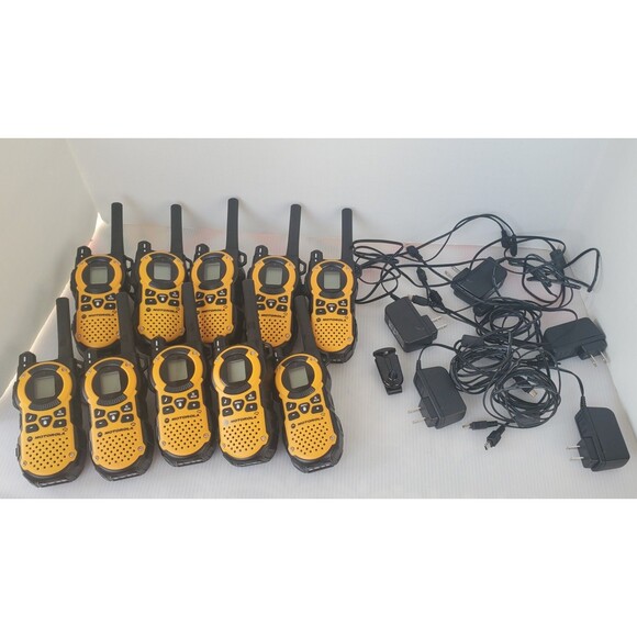 Motorola Talkabout MT350R Two Way Radio Walkie Talkies Lot Of 10 + Wall Chargers - Picture 1 of 10